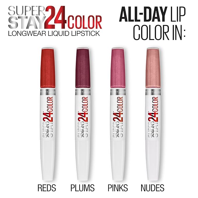 Maybelline Super Stay 24, 2-Step Liquid Lipstick Makeup, Long Lasting Highly Pigmented Color with Moisturizing Balm, Constant Cocoa, Brown, 1 Count