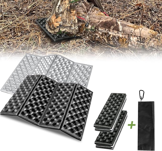 ZAIXIA Portable Seat Cushion,Hunting Lightweight Foam Sit Pad,Camping Foam Mat for Hunting,Camping,Hiking, Outdoor Activities