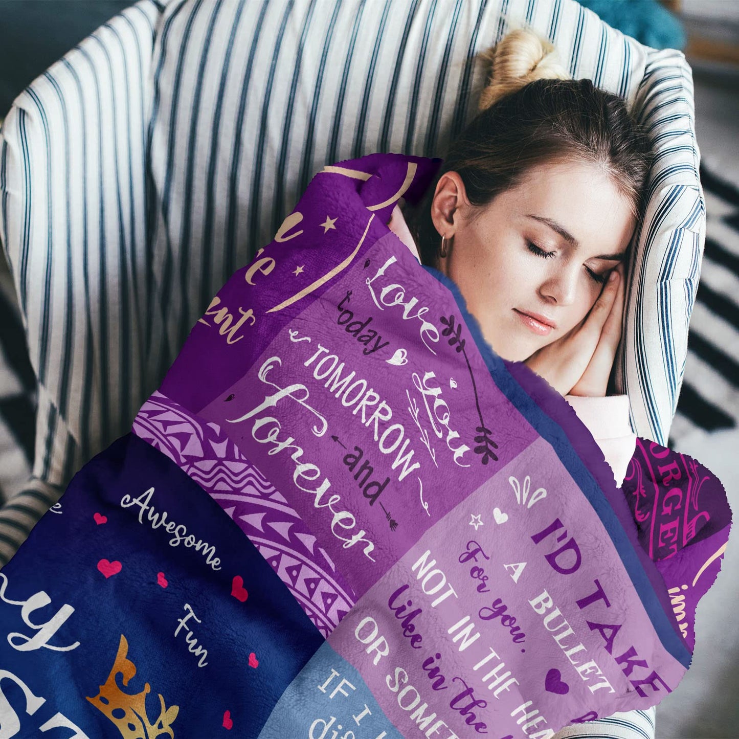 Gevuto Best Friend Blanket - Bestie Birthday Gifts for Women - Friendship Throw 50"X60" - Friendship Gifts