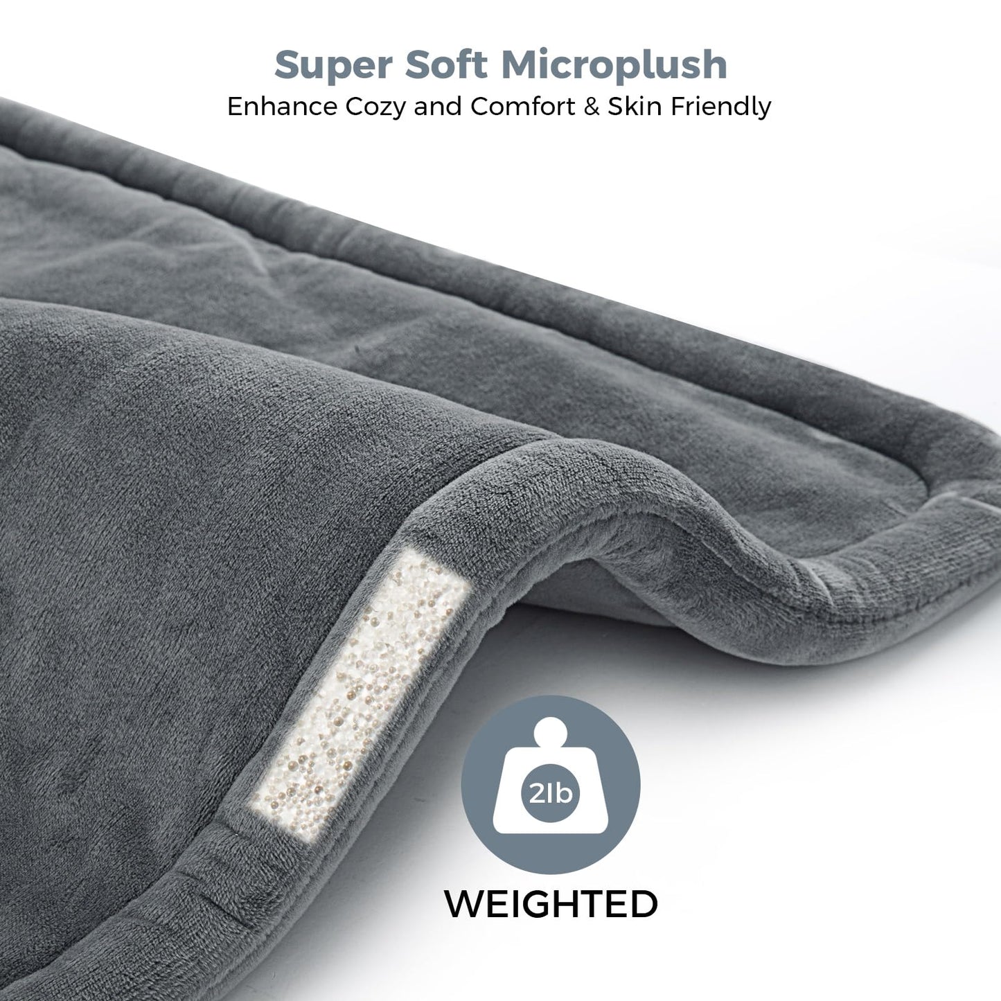 NOWWISH Heating Pad for Neck and Shoulders Pain Relief, 2lb Weighted Electric Heating Pad with 10 Heat Levels and Auto Shut Off, Large Heated Wrap, Birthday Gifts for Women Men, 17"x23", Grey