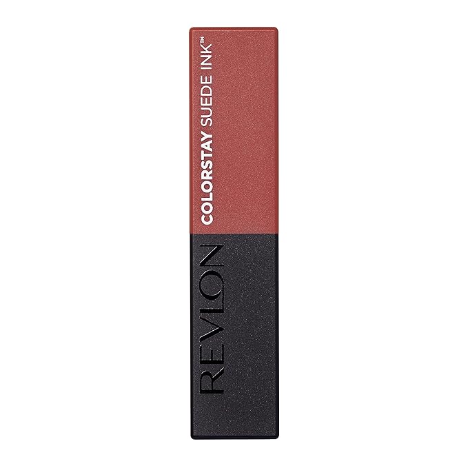 Revlon Lipstick, ColorStay Suede Ink, Built-in Primer, Stocking Stuffer for Women, Waterproof, Smudge-proof, Matte Color, 003 Want It All, 0.09 oz