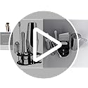 5 Piece Cocktail Shaker Bartender Kit: 750/600ml(25/20oz) Cocktail Shaker Set with Stand, Drink Mixing Includes Martini Sh...