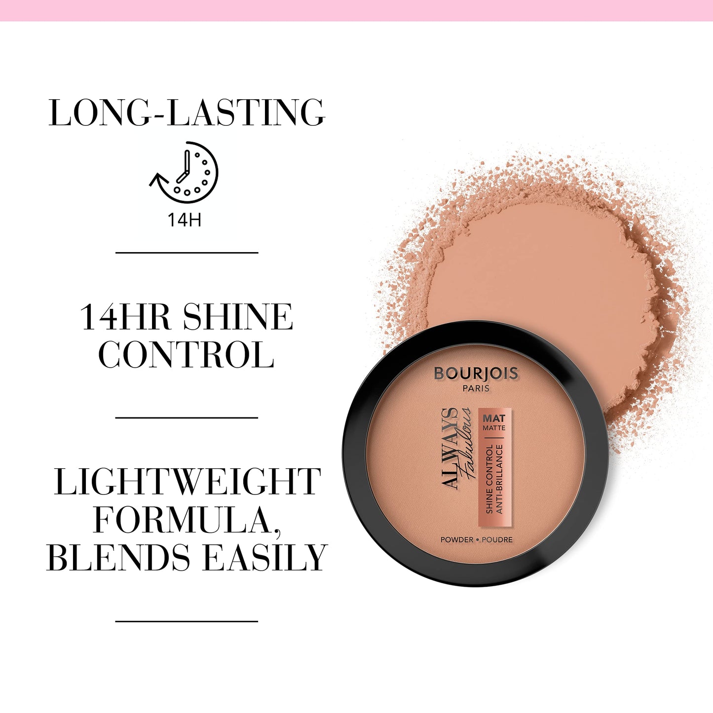 Bourjois Always Fabulous Matte Compact Poeder - 200 Rose Vanilla
