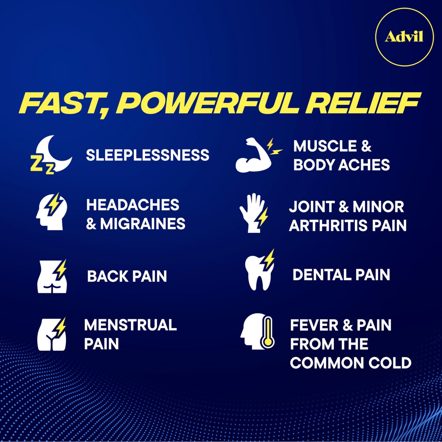 Advil PM Liqui-Gels Pain Reliever and Nighttime Sleep Aid, Pain Medicine with Ibuprofen for Pain Relief and Diphenhydramine HCL for a Sleep Aid - 80 Liquid Filled Capsules - Back to College