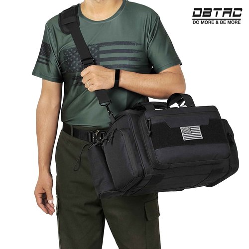 DBTAC Tactical Small Shoulder Chest Pack with Sling + Tactical Specialist Range Bag (Black)