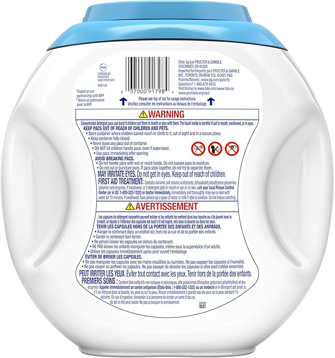 Tide PODS Free & Gentle Laundry Detergent Soap Pacs, 81 Count, Tide PODS Laundry Detergent