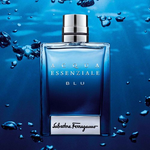 Salvatore Ferragamo Acqua Essenziale Blu Eau de Toilette Spray for Men, 1.7 Ounce