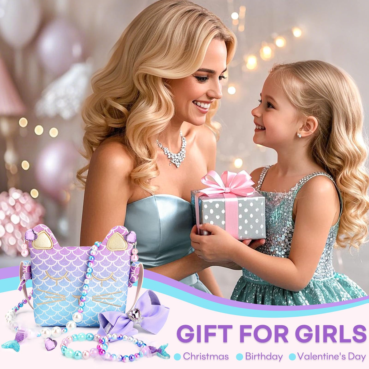 mibasies Toodler Girl Toys Gifts for 2 3 4 5 6 7 8 Years Old Girls Birthday, Easter Basket Essentials Stuffers Little Girl Vanity Set