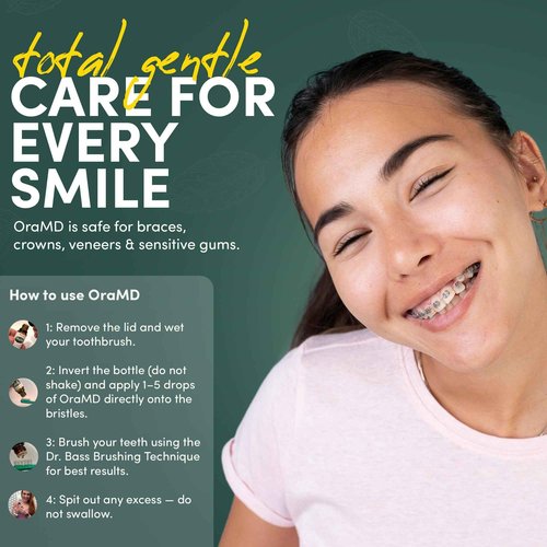 OraMD 4-in-1 Extra Strength Tooth Oil - Clinically Tested Gum Disease Treatment, Gingivitis Treatment and Sensitive Teeth and Gums - All-Natural (3 Pack)