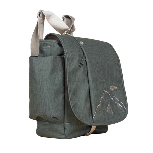 HAIKU To Go Convertible 2.0 Crossbody and Backpack Messenger-Style Travel Bag with Adjustable Shoulder Straps, Dual Pockets, Deep Forest