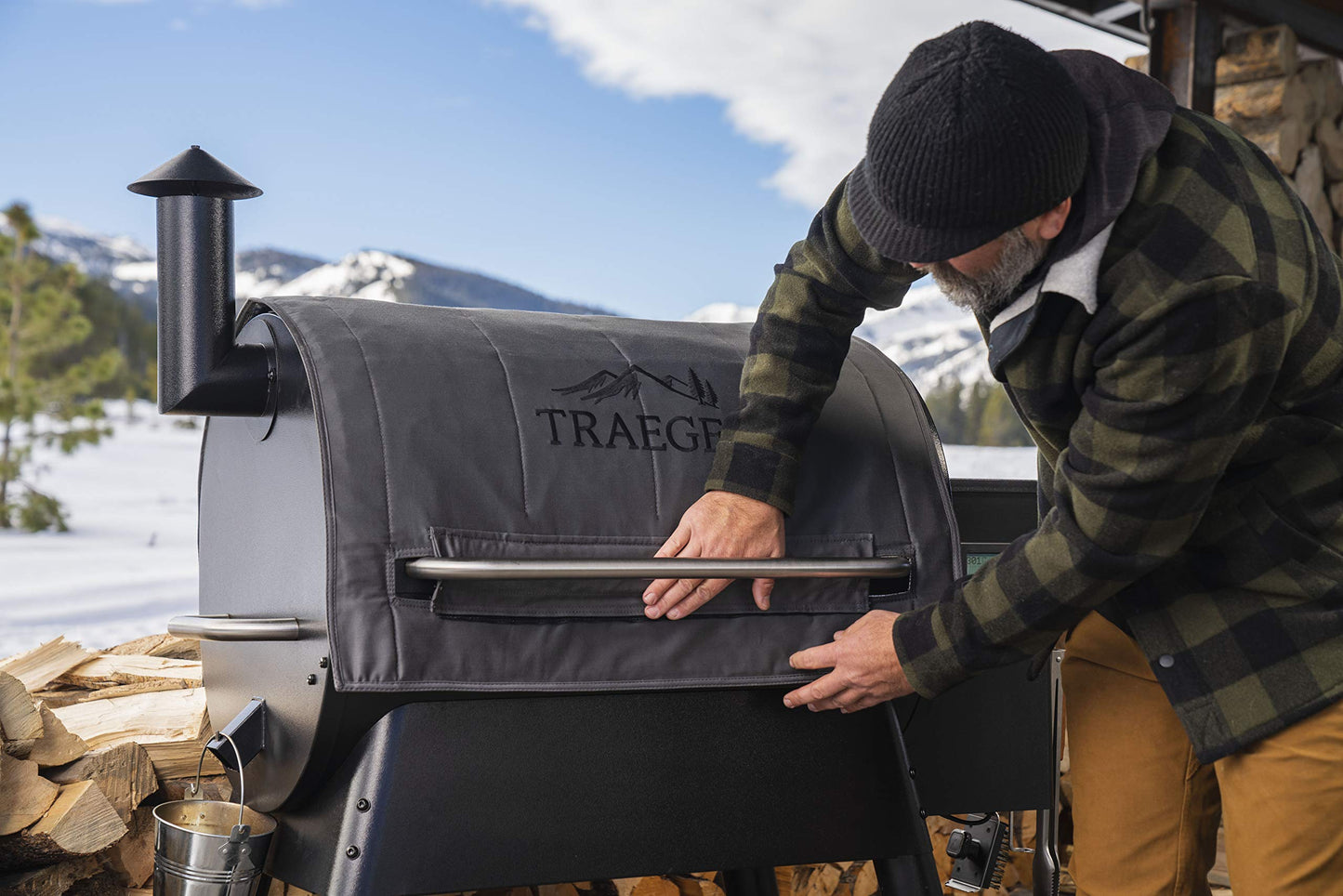 Traeger Grills BAC627 Pro 780 Insulation Blanket Grill Accessory, Grey