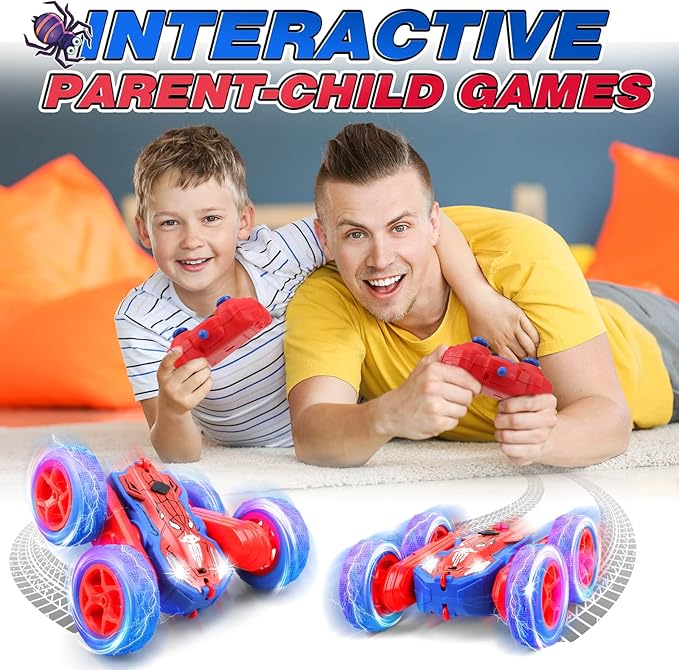Dolanus Remote Control Car for 3 4 5 6 7 8 10 12 Year Old Boys, Spider Toys for Ages 8-13 3-5 Boys, Birthday Gifts for Boy Kids
