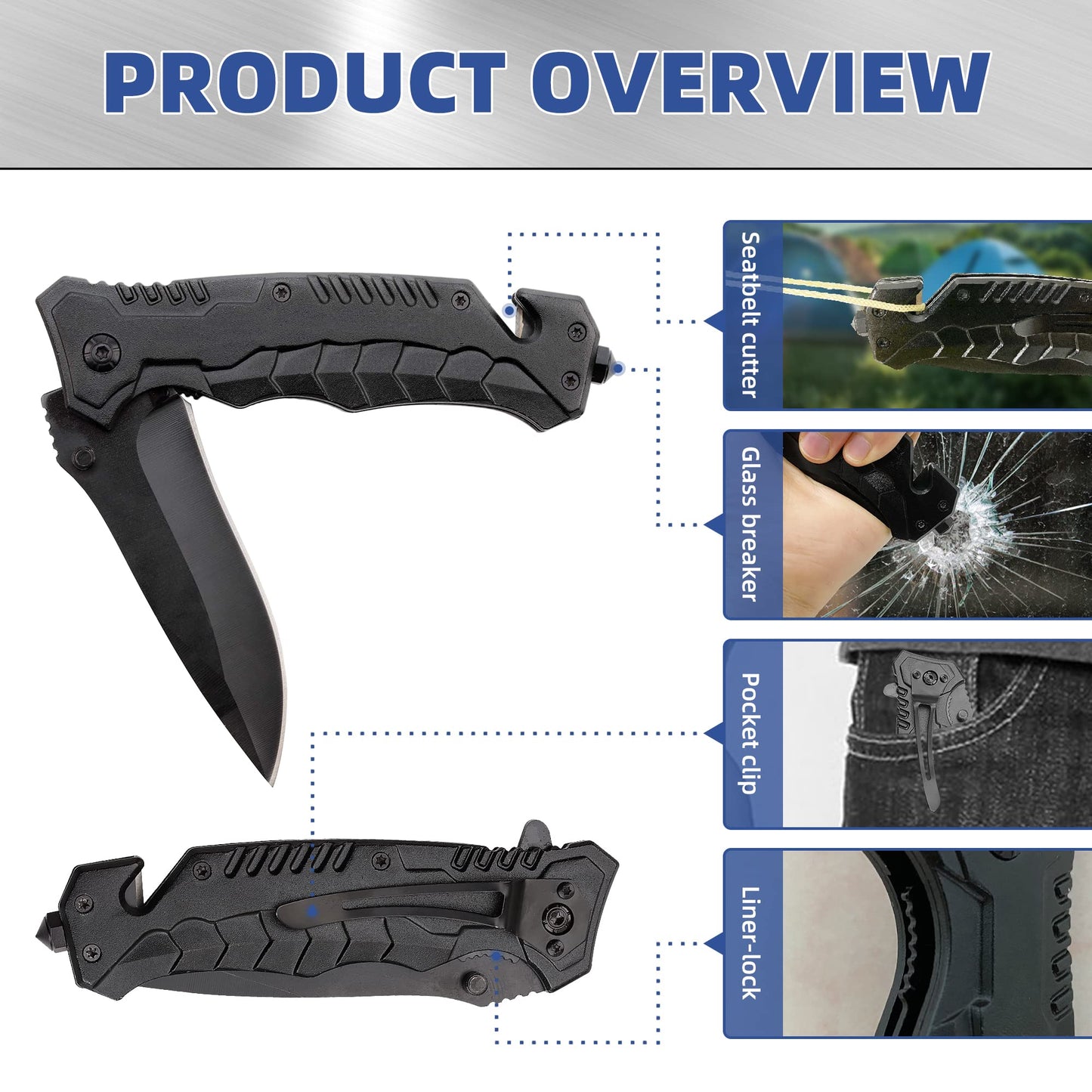 Best Brother Ever - Engraved Pocket Knife for Birthday, Christmas, Graduation - Multifunctional Folding Knife Gift from Sister