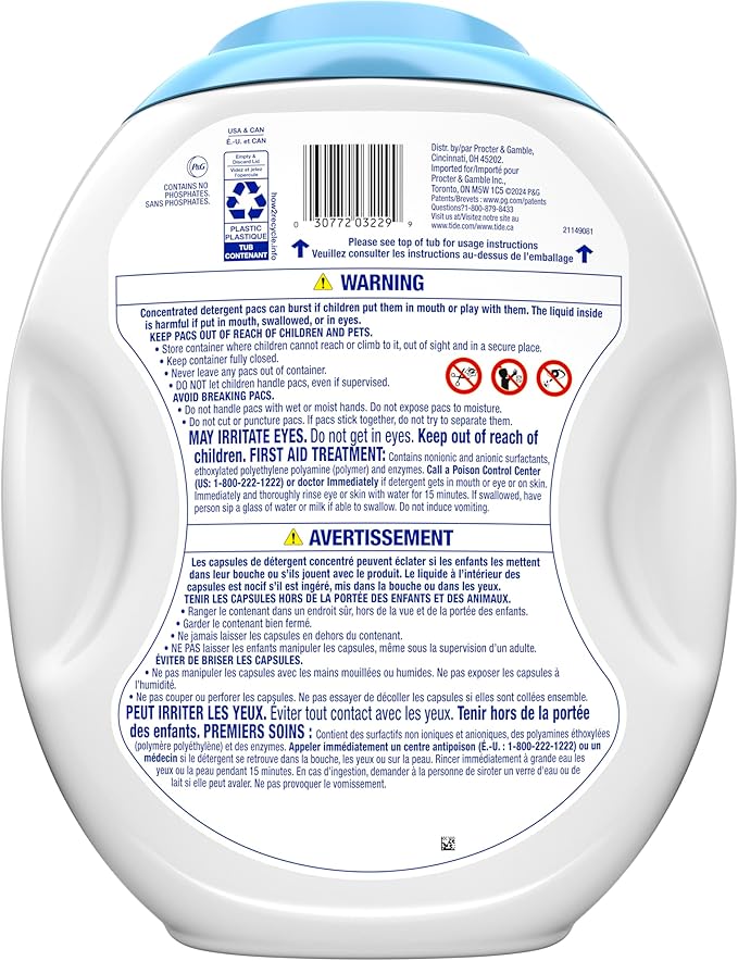 Tide PODS Free & Gentle Laundry Detergent Soap Pacs, 112 Count, Tide PODS Laundry Detergent, Laundry Detergent Pacs, Laundry PODS Detergent