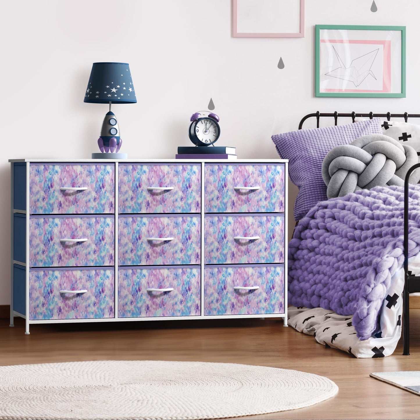 Sorbus Kids Dresser with 9 Drawers - Storage Unit Organizer Chest for Clothes - Bedroom, Kids Room, Nursery, & Closet