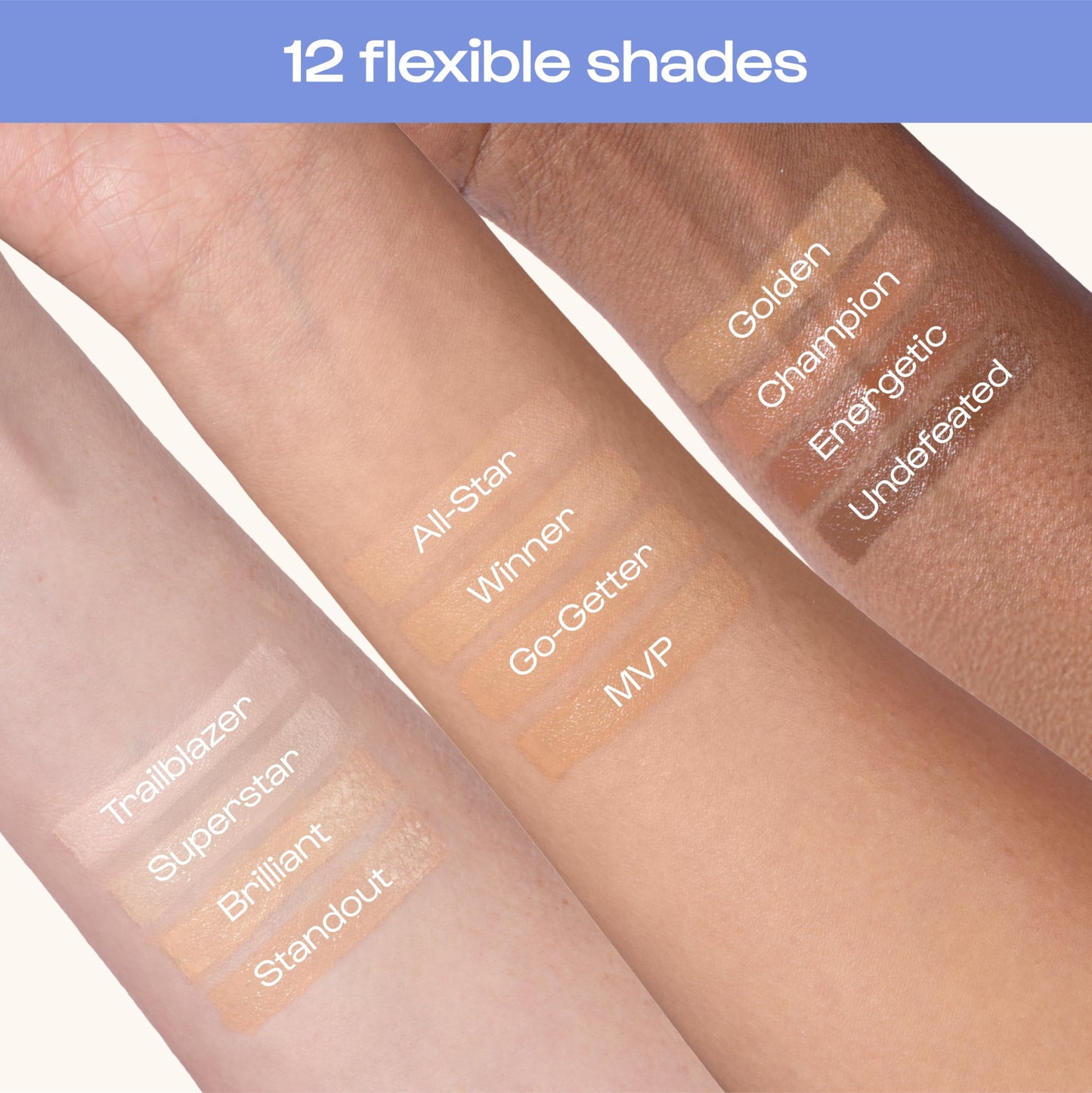 Alleyoop Game Face Makeup Concealer - Lightweight, Buildable Under Eye Concealer for Dark Circles, Hydrating Cream Formula for W