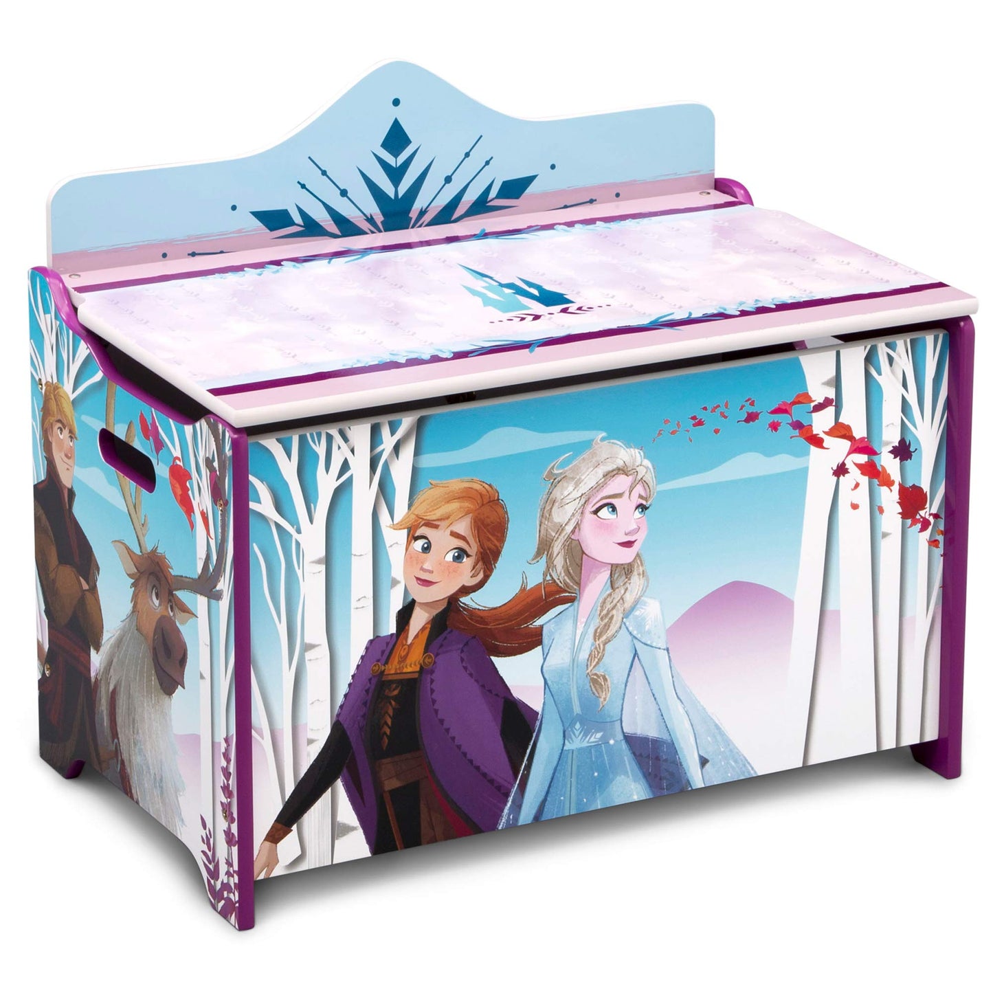 Delta Children Canopy Toddler Bed, Disney Frozen & Deluxe Toy Box, Disney Frozen II