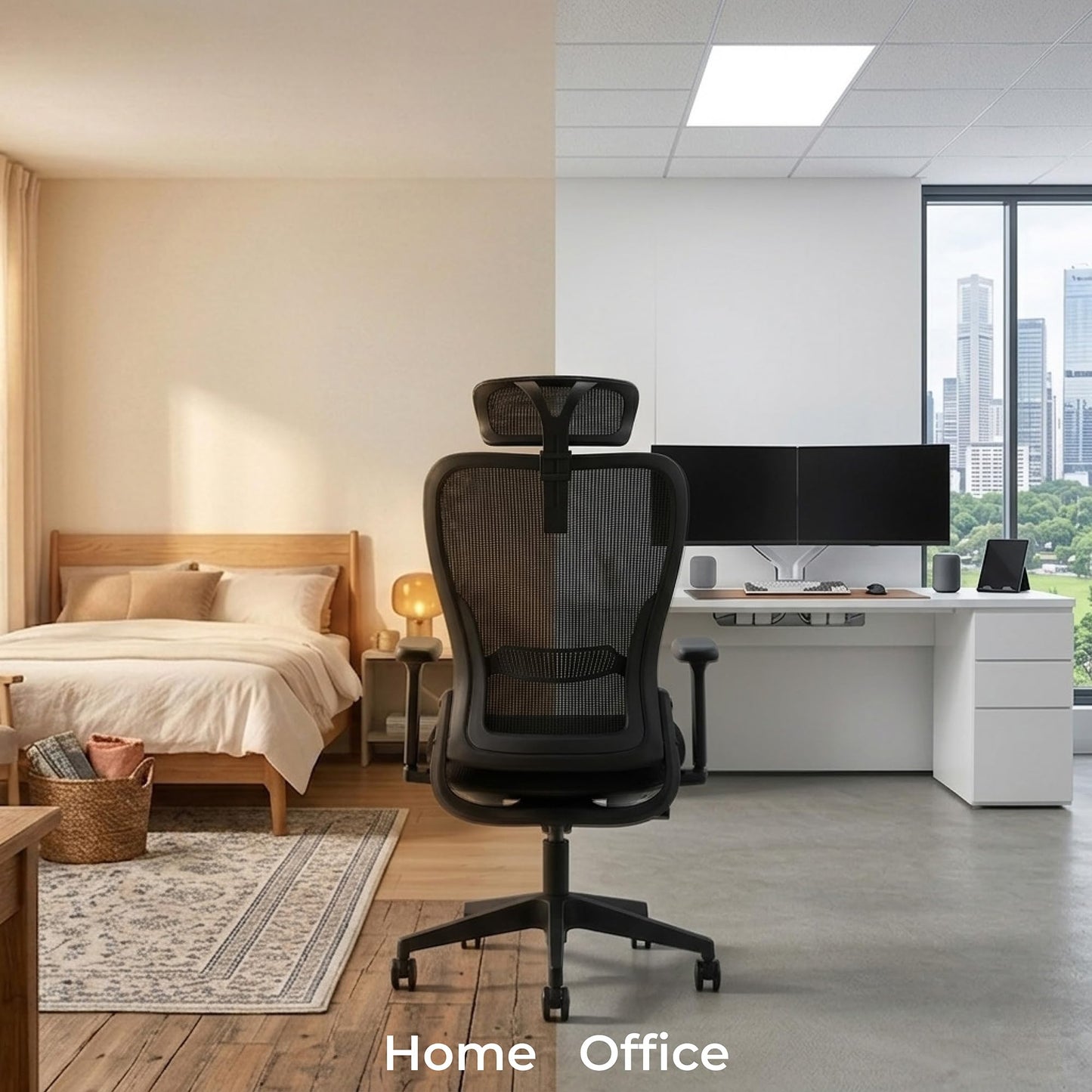 Tervo Model Y | Folding Office Chair for Small Spaces | Gaming Chair for Adults & Kids | Ergonomic Mesh Computer Chair | Foldable Desk Chair Home Work |