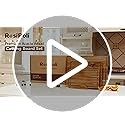 RosiRoli Acacia Wood Cutting Board for Kitchen, Set of 3 - Durable 1" Thick Chopping Boards with Juice Grooves & Handles f...