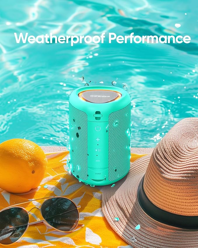 Portable Bluetooth Speaker Valentines Gifts For Him: Powerful Crystal Clear Sound/Romantic Light/IPX5 Waterproof/All Day Playtime/BT 5.3/TWS Paring,Small Wireless Speaker for Outdoor|Travel|Date Night