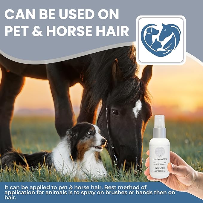 Anti-Static Spray for Hair - Instantly Eliminate Static Cling, Shocks, Flyaways- Long-Lasting All-Day Freshness - works on Natural and Synthetic Wigs - 2oz Travel Size