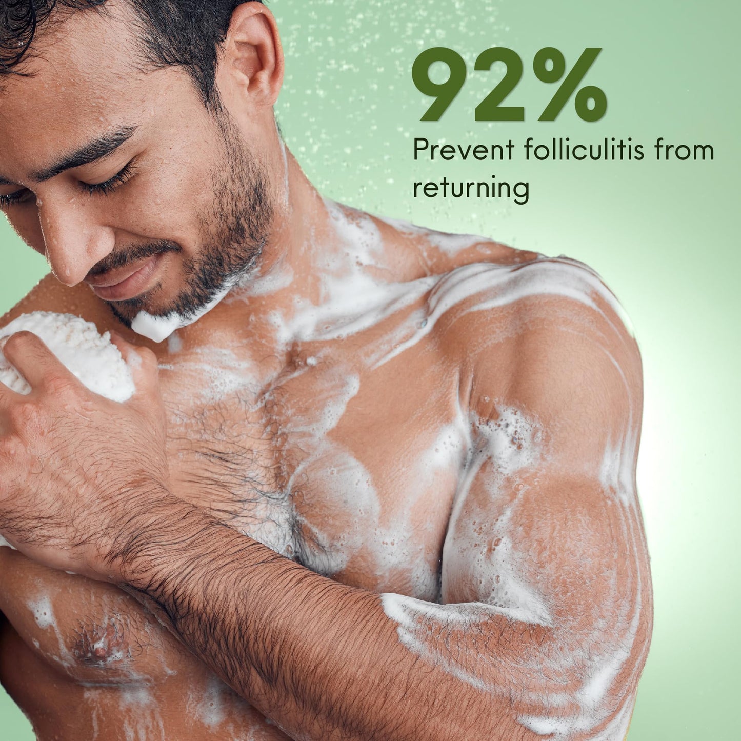 ABERA Folliculitis BHA Shower Gel, High-Performance Folliculitis Body Wash, Wild Bitter Melon Extract, Reduces Back Acne & Hyper