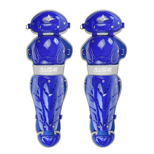 All-Star Top Star Series Leg Guards - Royal Blue, 12.5", Ages 7-9 - Baseball Accessories, Baseball Equipment Kit