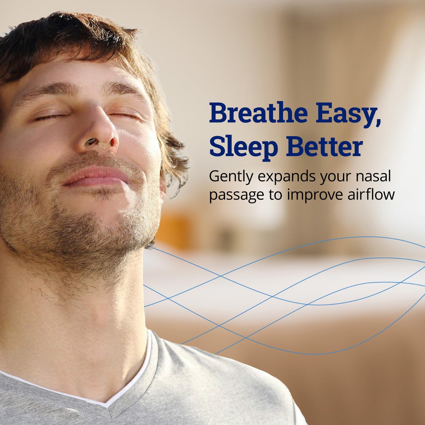 ZQuiet, Breathe, Anti-Snoring Nasal Dilator with Storage Case, Natural Snoring Solution, 2 Count, 30-Day Supply, Made in USA