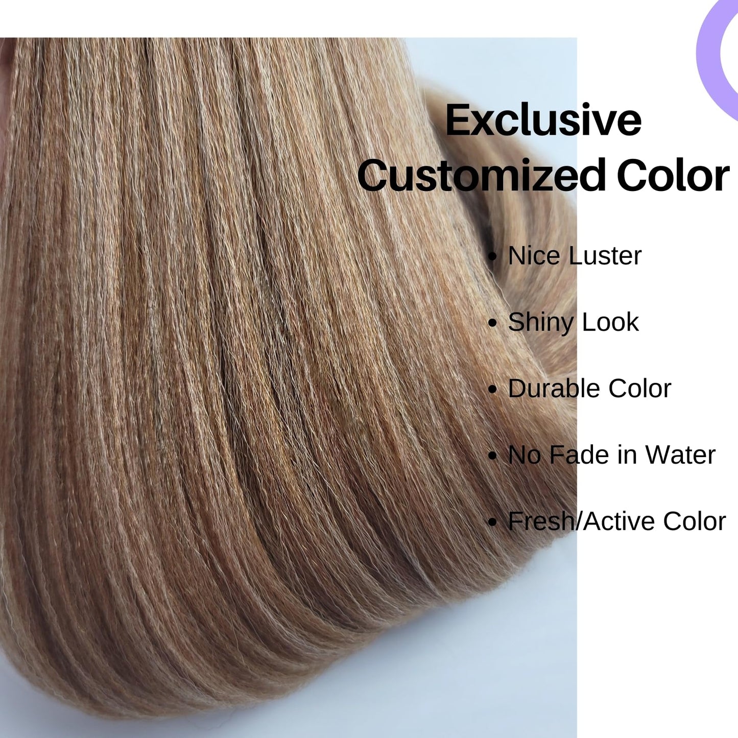 Brown Blonde Braiding Hair Pre Stretched 30Inch Box Braids Hair Extension for Braiding 27/30/613 Mixed Braiding Hair for Knotles