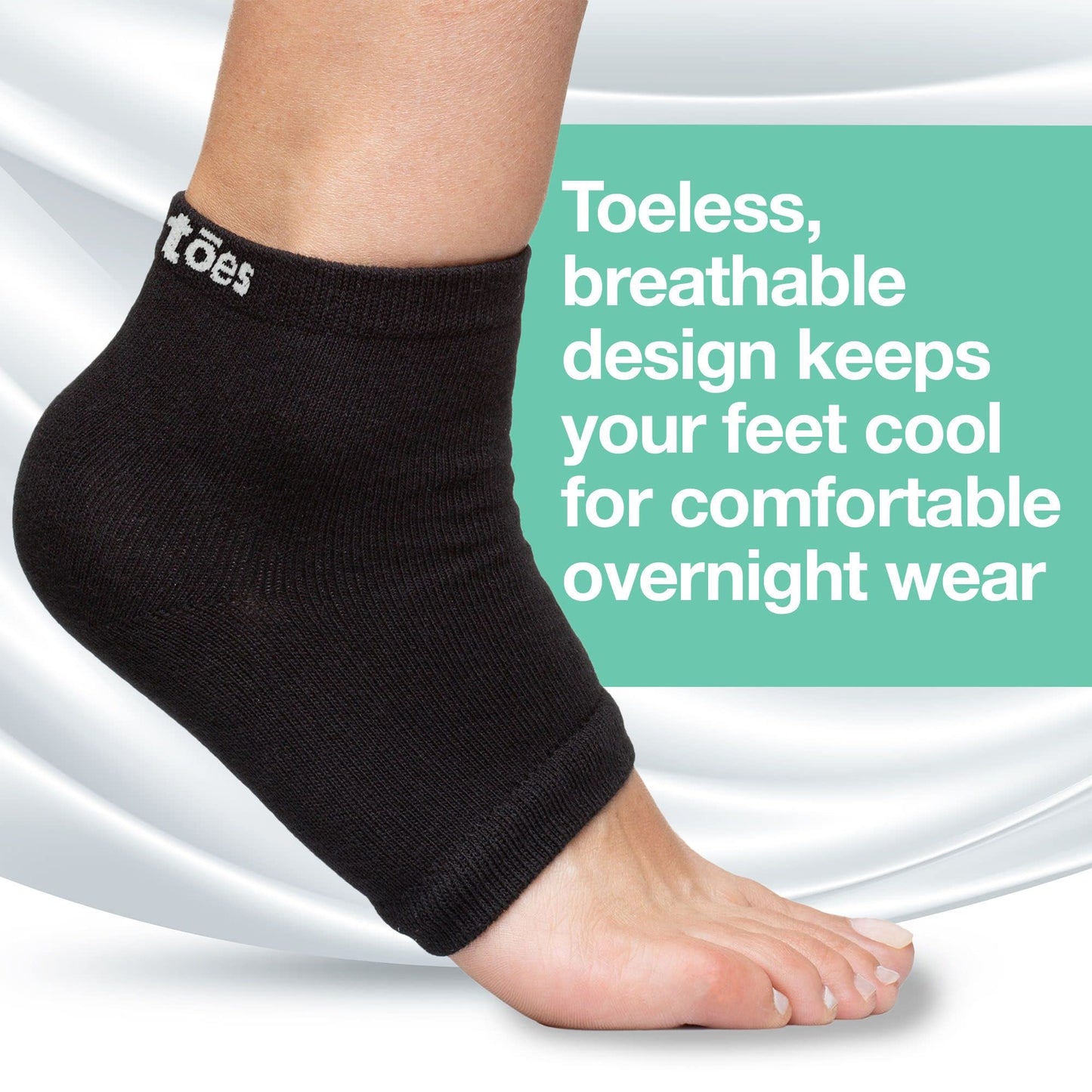 ZenToes Men's Moisturizing Cotton Sleep Socks with Vitamin E, Olive Oil and Jojoba Seed Oil to Soften and Hydrate Dry Cracked He