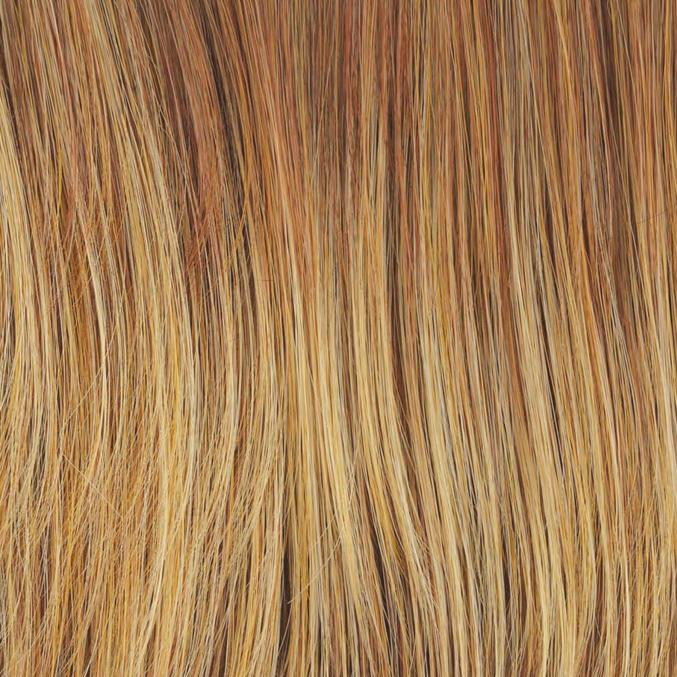 Raquel Welch Current Events Long Textured Bob Wig, Average Size Cap, RL29/25 Golden Russet