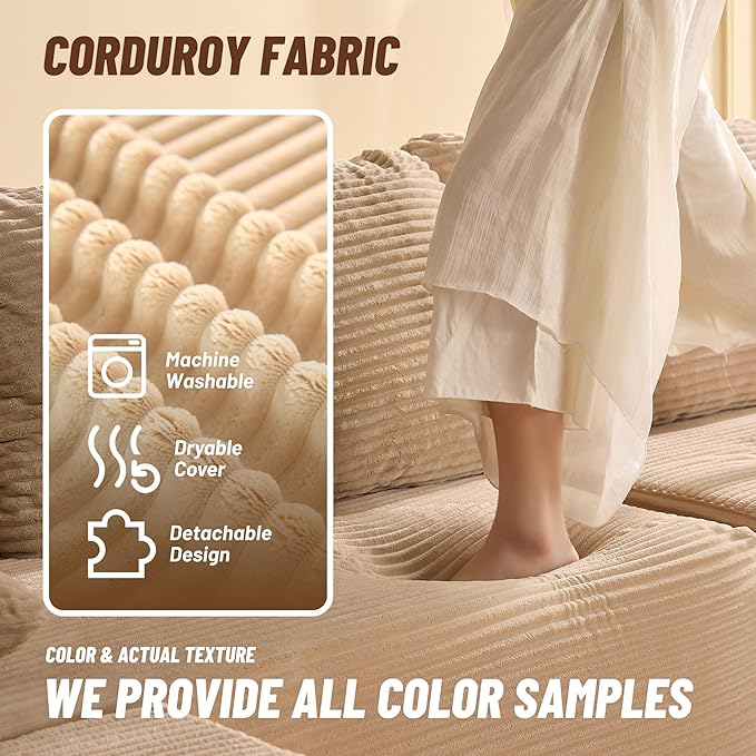 Afuson Cozy Single Seat, Comfortable Seating, No Assembly Required, Camel