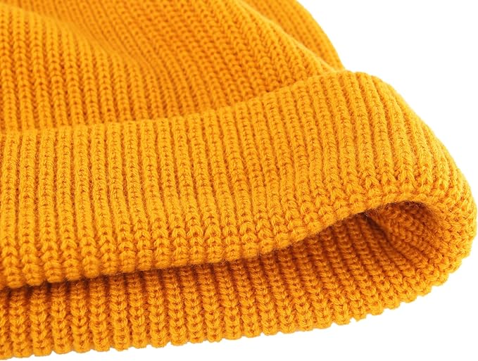 Connectyle Classic Double Layer Knit Beanie Hat Warm Thick Acrylic Winter Hats Daily Cuffed Beanies Watch Hat for Men Women