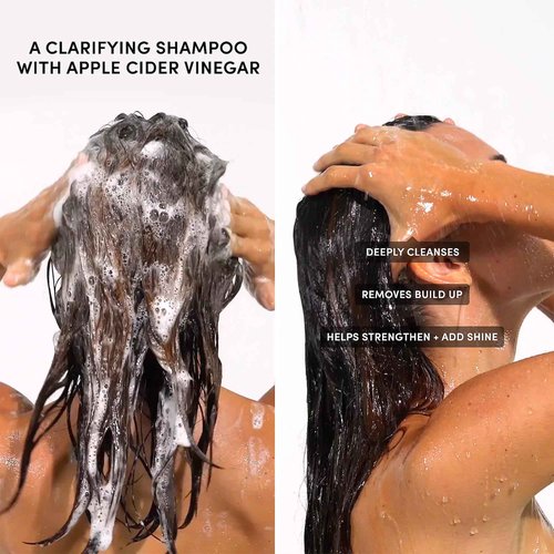 OUAI Hair Styling & Treatment Bundle - Includes Leave-In Conditioner & Detox Shampoo - Hair Care Products for Styling, Smoothing, Adding Hair Shine & Removing Product Build Up (2 Count, 4.7 Oz/10 Oz)