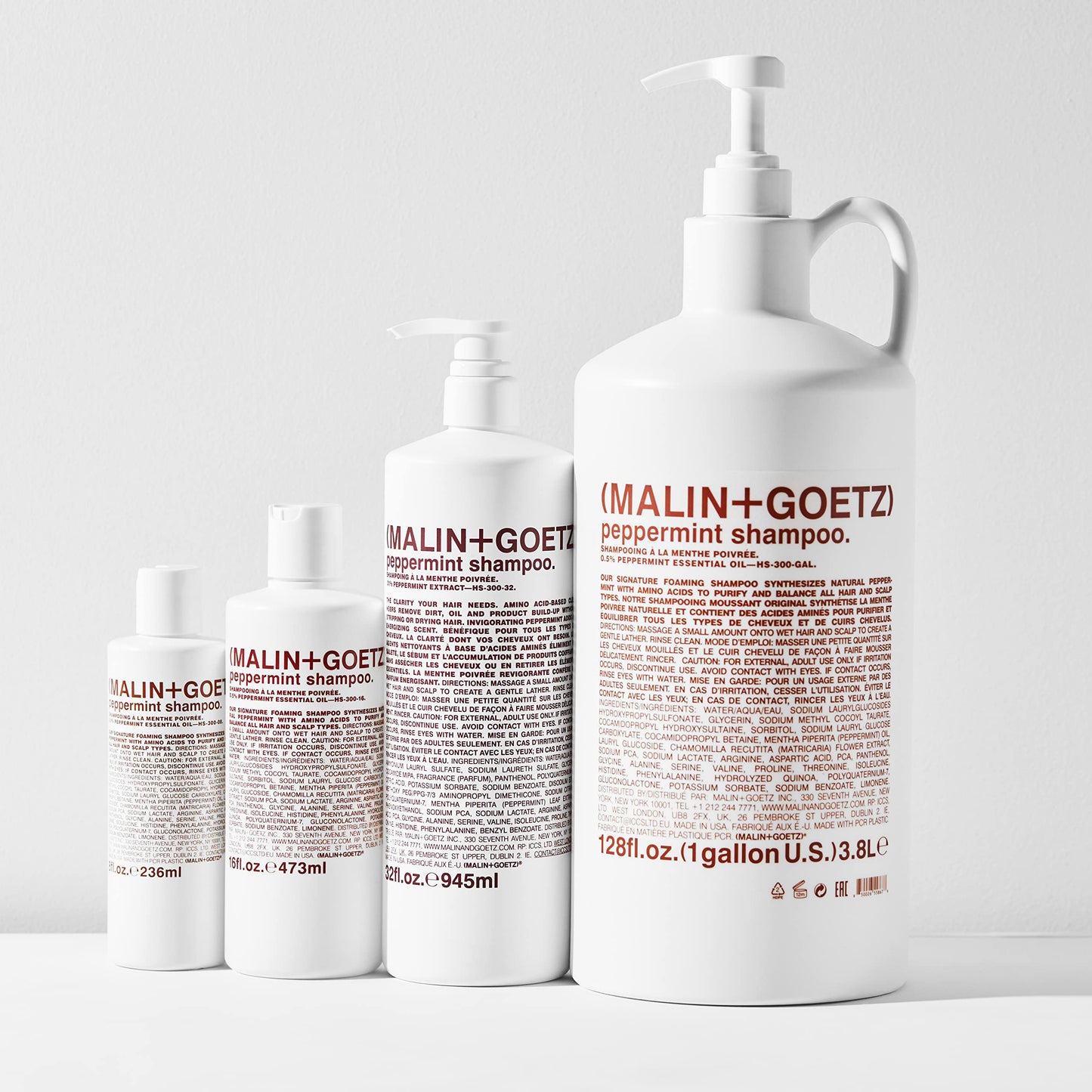 Malin + Goetz Peppermint Shampoo - Men & Women Clarifying Shampoo, Natural Hair Shampoo to Cleanse & Hydrate, Scalp Shampoo Trea