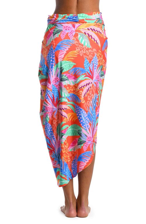 Sunshine 79 Women's Standard Swimsuit Beach Cover Up Pareo, Multi//Trippy Tropics, Small