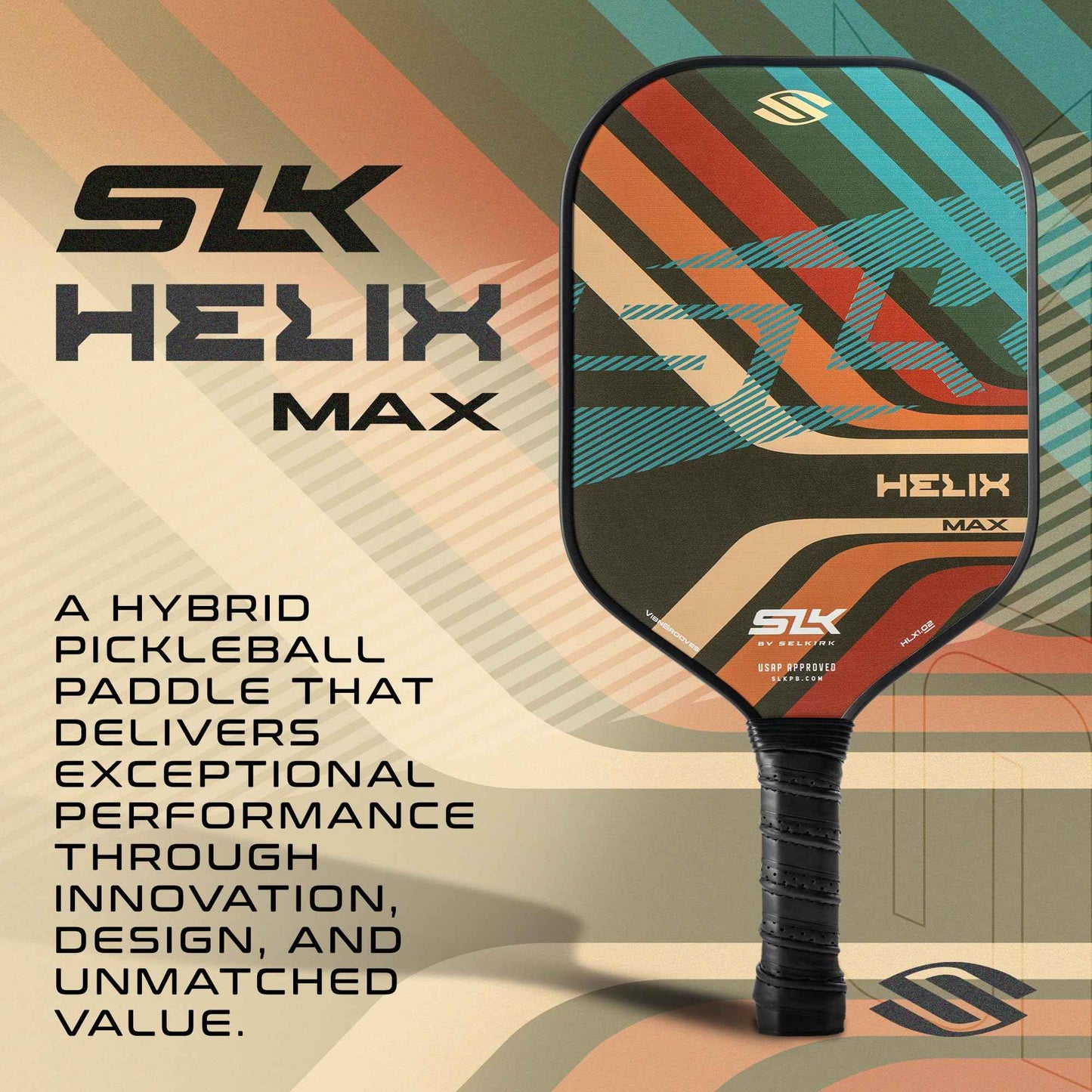 Selkirk Sport SLK Helix Pro Grooves Pickleball Paddle & Pro S1 12pk Pickleball Ball Bundle