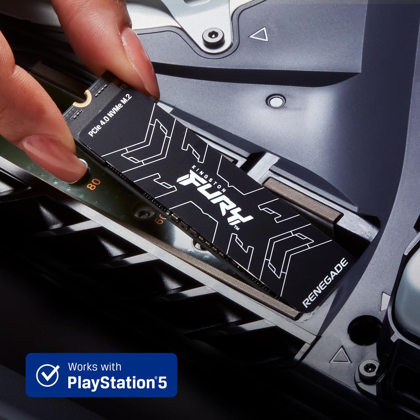 Kingston Fury Renegade 500Gb Pcie Gen 4.0 Nvme M.2 Internal Gaming Ssd | Up To 7300 Mb/S | Graphene Heat Spreader | 3D Tlc Nand