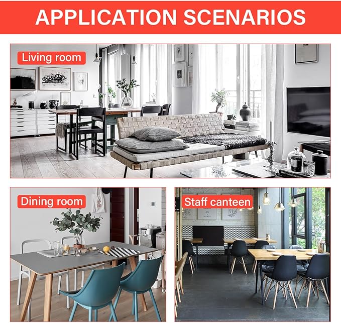FDW | 5-Piece Dining Table Set | White | Glass Kitchen Table with 4 Upholstered Chairs and Faux Leather Cushions | Space-Saving and Modern Design | for Dining Room, Easy to Assemble