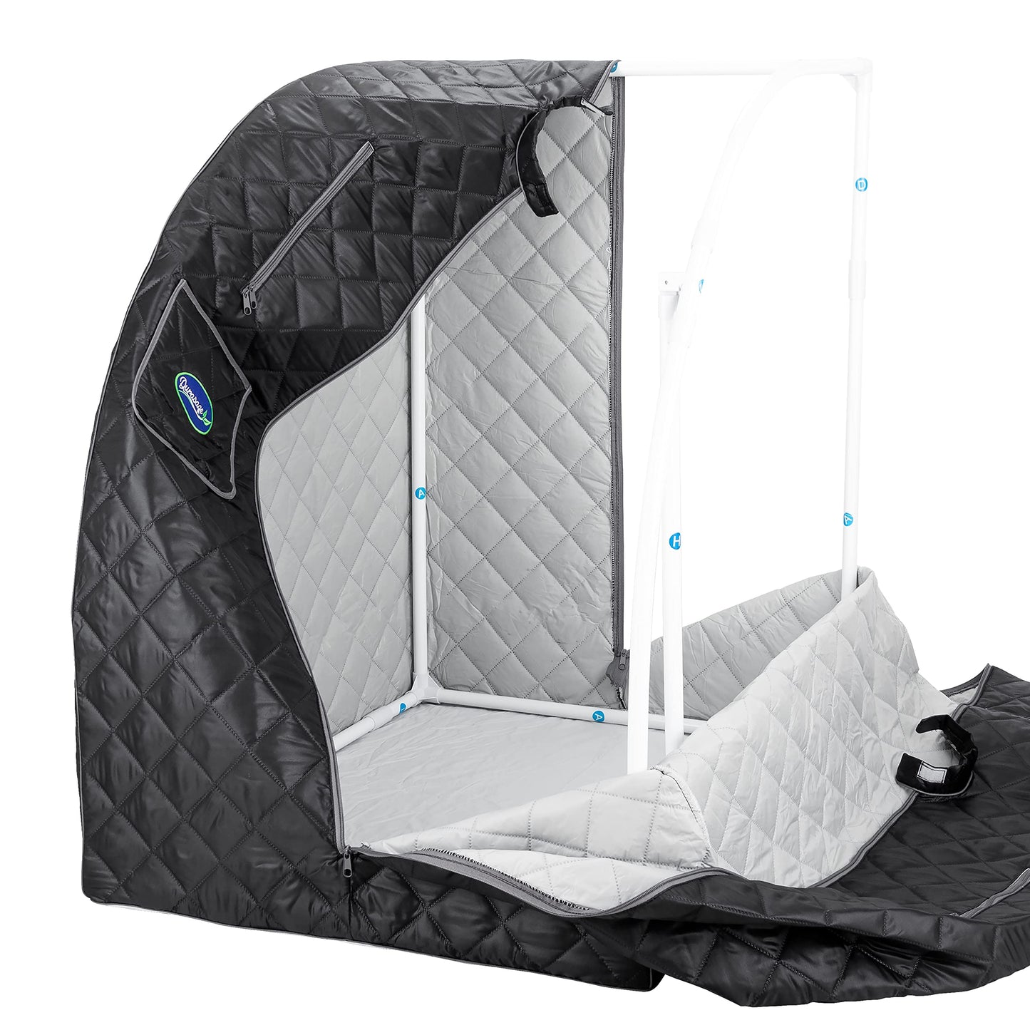 Durasage Lightweight Portable Personal Steam Sauna Spa for Relaxation at Home, 60 Minute Timer, 800 Watt Steam Generator, Chair Included (Black)