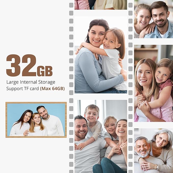 Dragon Touch Large Digital Picture Frame 21.5 inch Screen WiFi Digital Photo Frame Display, 32GB Storage, Auto-Rotate, Share Photos via App, Email, Cloud, Classic 21(Not Touchscreen)