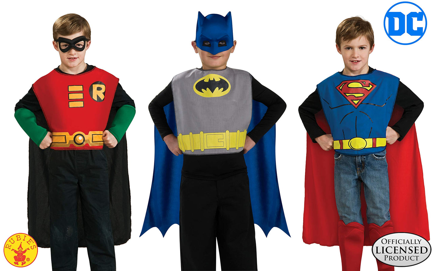 Rubies DC Comics: DC Superheroes Costume Set for Kids, Boy's No Size