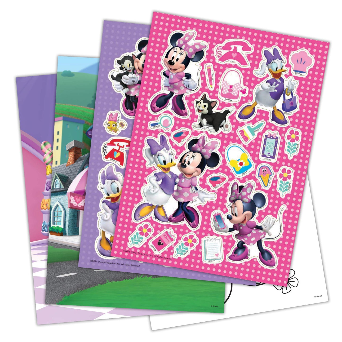 Minnie Mouse Disney Create-A-Scene Sticker Activity Book Bendon 45679