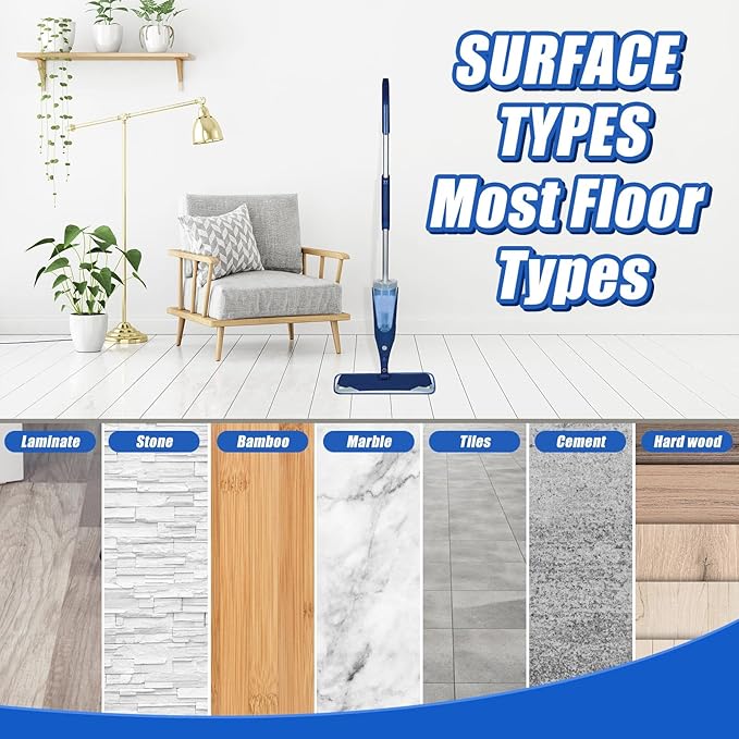 30 Pieces Microfiber Cleaning Pads Compatible with Bona Mop Reusable 18 Inch Replacement Cleaning Pads Washable Refills Replacement Heads for Floor Cleaning