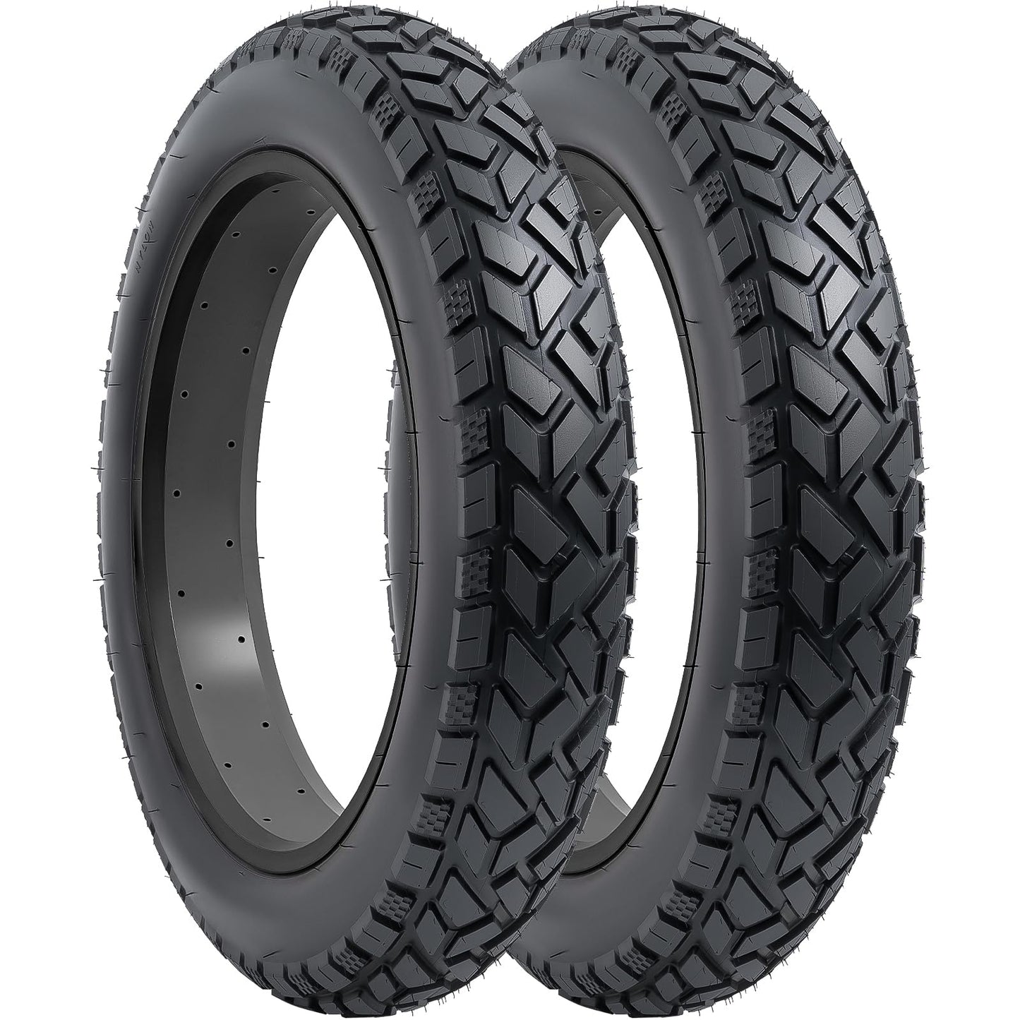 Heavy Duty 20x4 Fat E-Bike Tires, High-Performance 20x4.0/102-406 and Bike Tubes Compatible with 20 x 4 Electric Bike, MTB, Mountain, All-Terrain Directional Tread Bicycle Tires and Tubes-2 Pcs