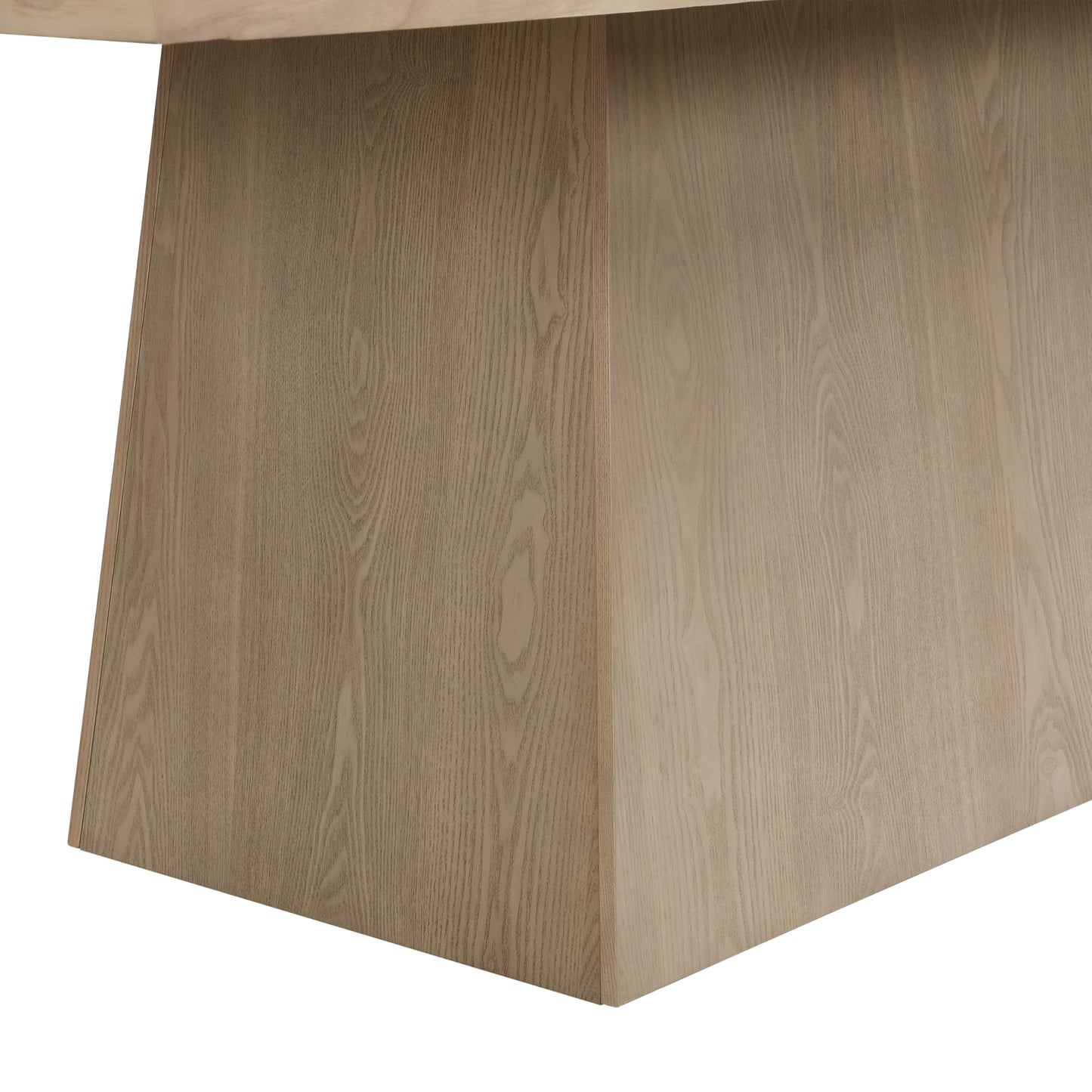 Christopher Knight Home Coadz 82 inch Wooden Dining Table, Modern Rectangular Kitchen Dinner Table for 6-8 People, Pedestal Wooden Dining Furniture for Kitchen Office Conference Room, Light Natural