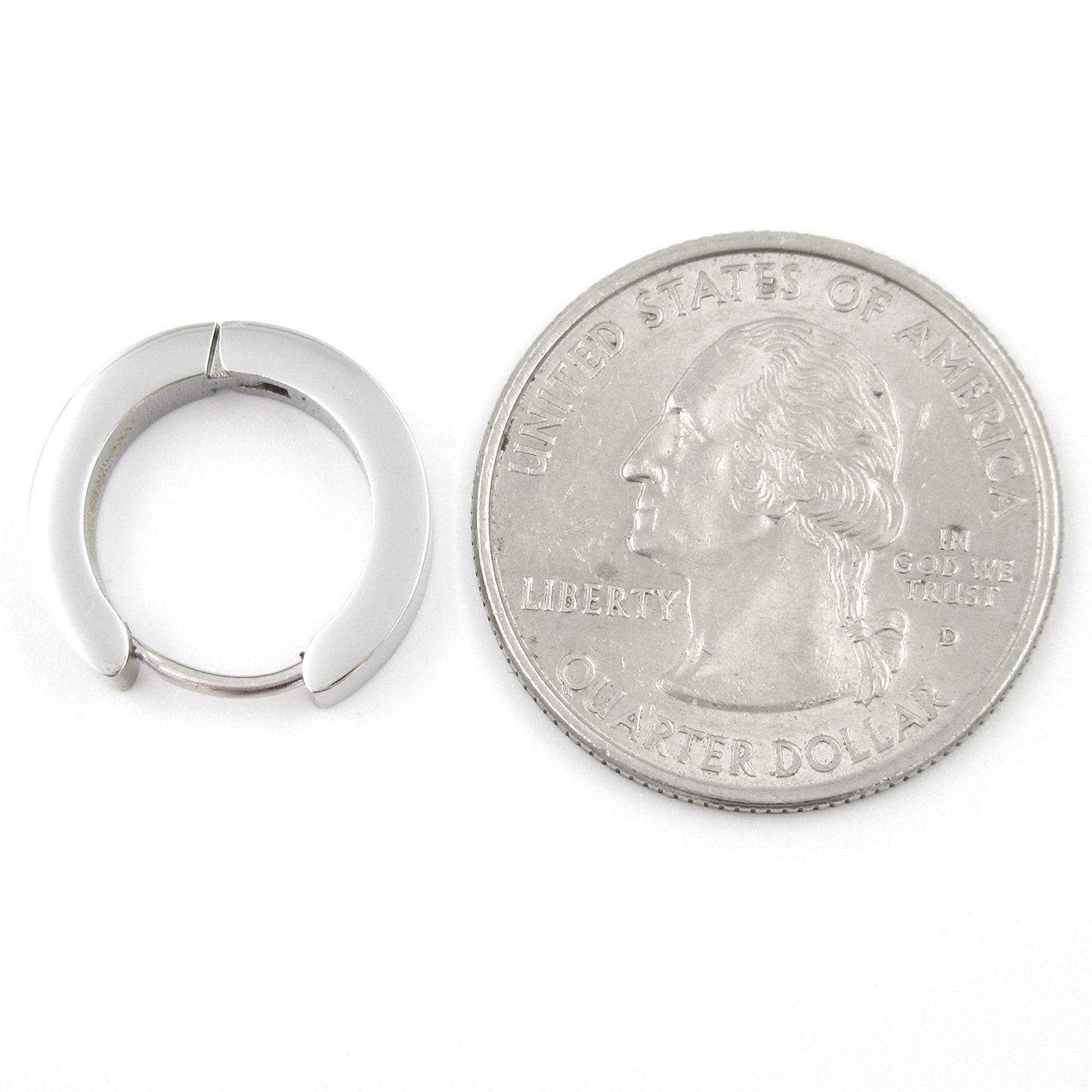 Pair Stainless Steel Brush Hoop Men Earrings