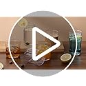 Kyraton Drinking Glasses Set of 12, PET Clear Plastic Highball Glasses 14oz & Whisky Cocktail Glasses Set 11.5oz, Heavy Du...