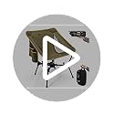 Gonex Portable Camping Chair, The 5th Gen Ultralight Compact Backpacking Foldable Lightweight Folding Chair for Outdoor Ca...
