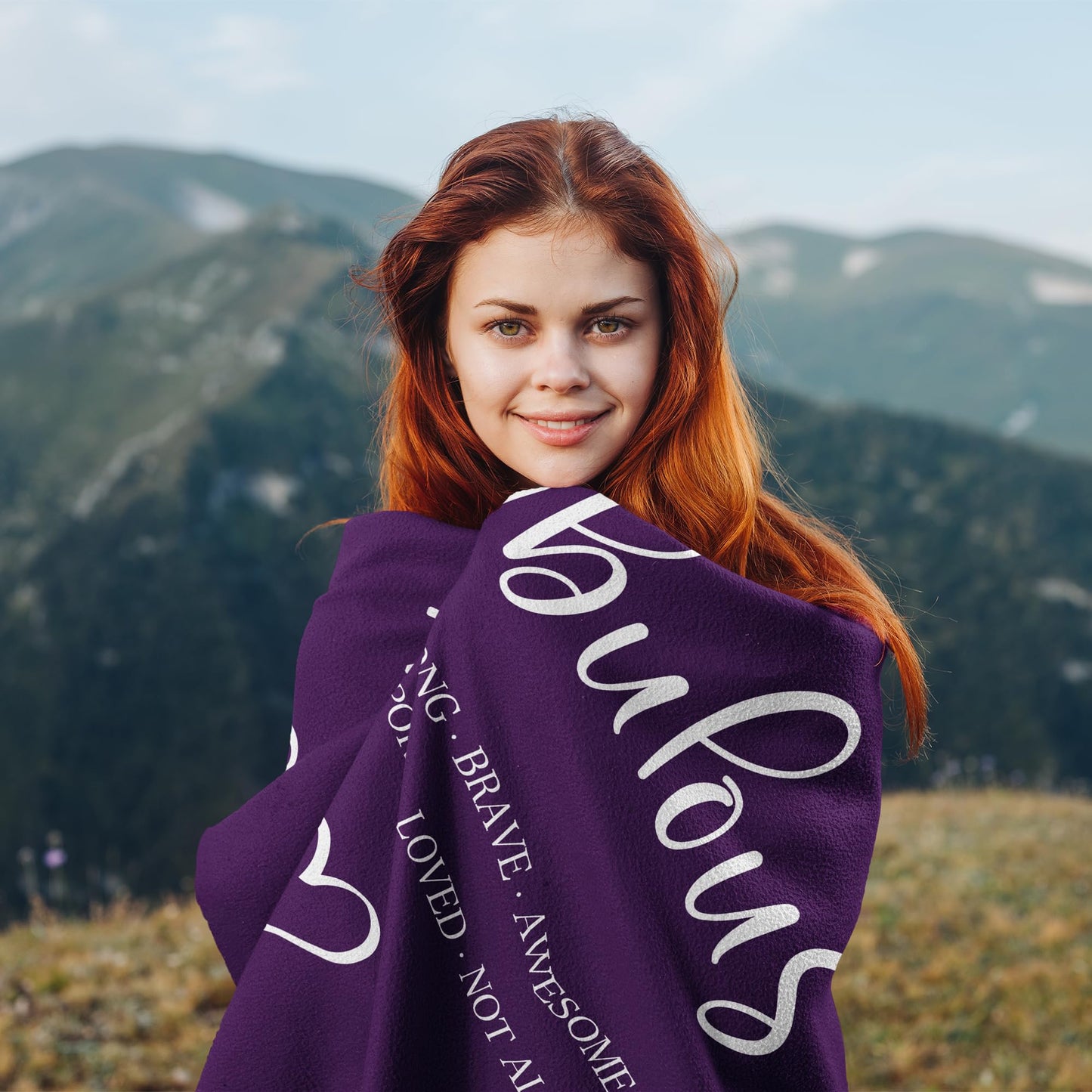 Linxher Gifts for Women, Birthday Gifts for Women Friendship, Sister/Mom/Best Friend Birthday Gift Idea, Unique Birthday Gifts for Her, Purple Throw Blanket 60” x 50”, Not a Day Over Fabulous Gifts